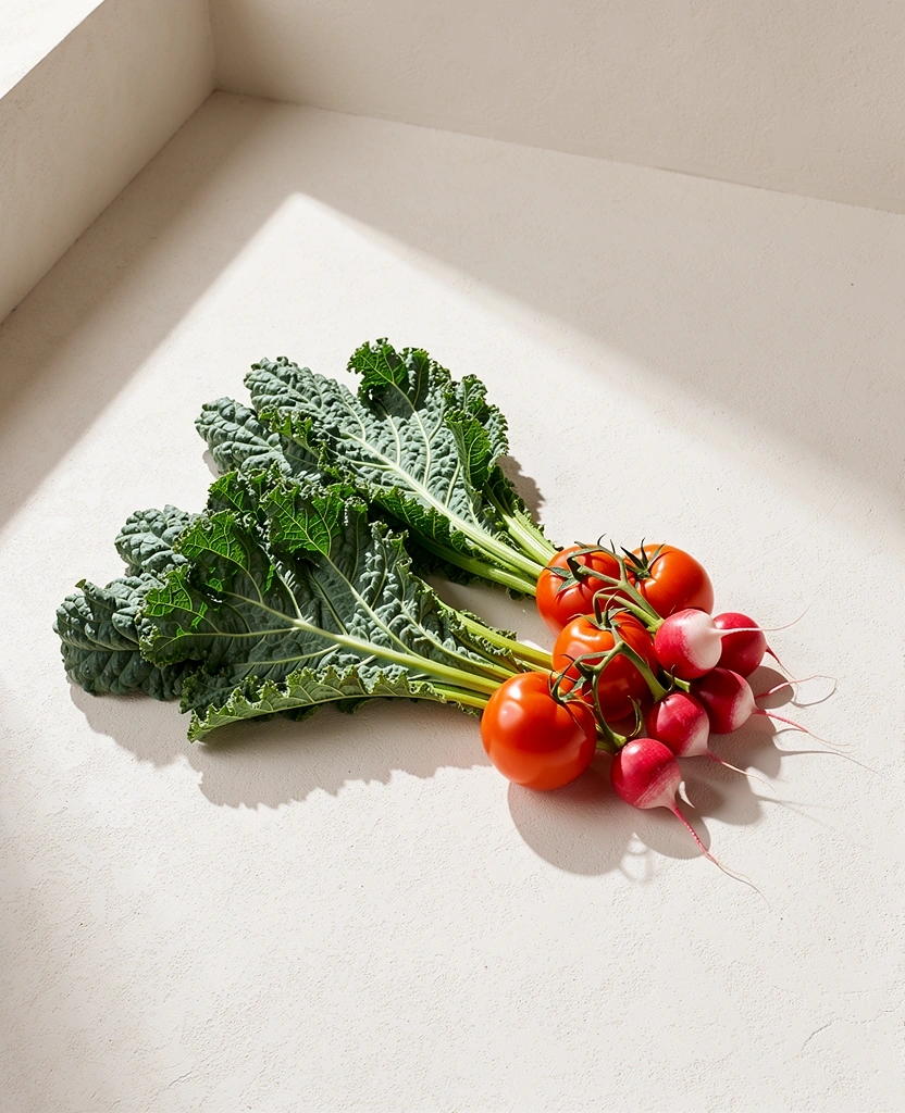 Frische regionale Zutaten für eine gesunde Ernährung